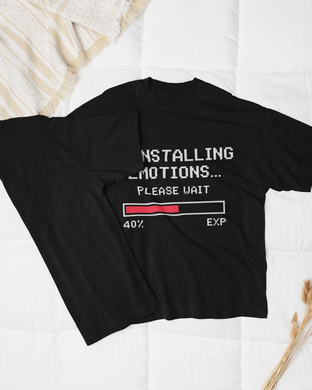 Uninstalling Emotions Unisex Oversized T-Shirt