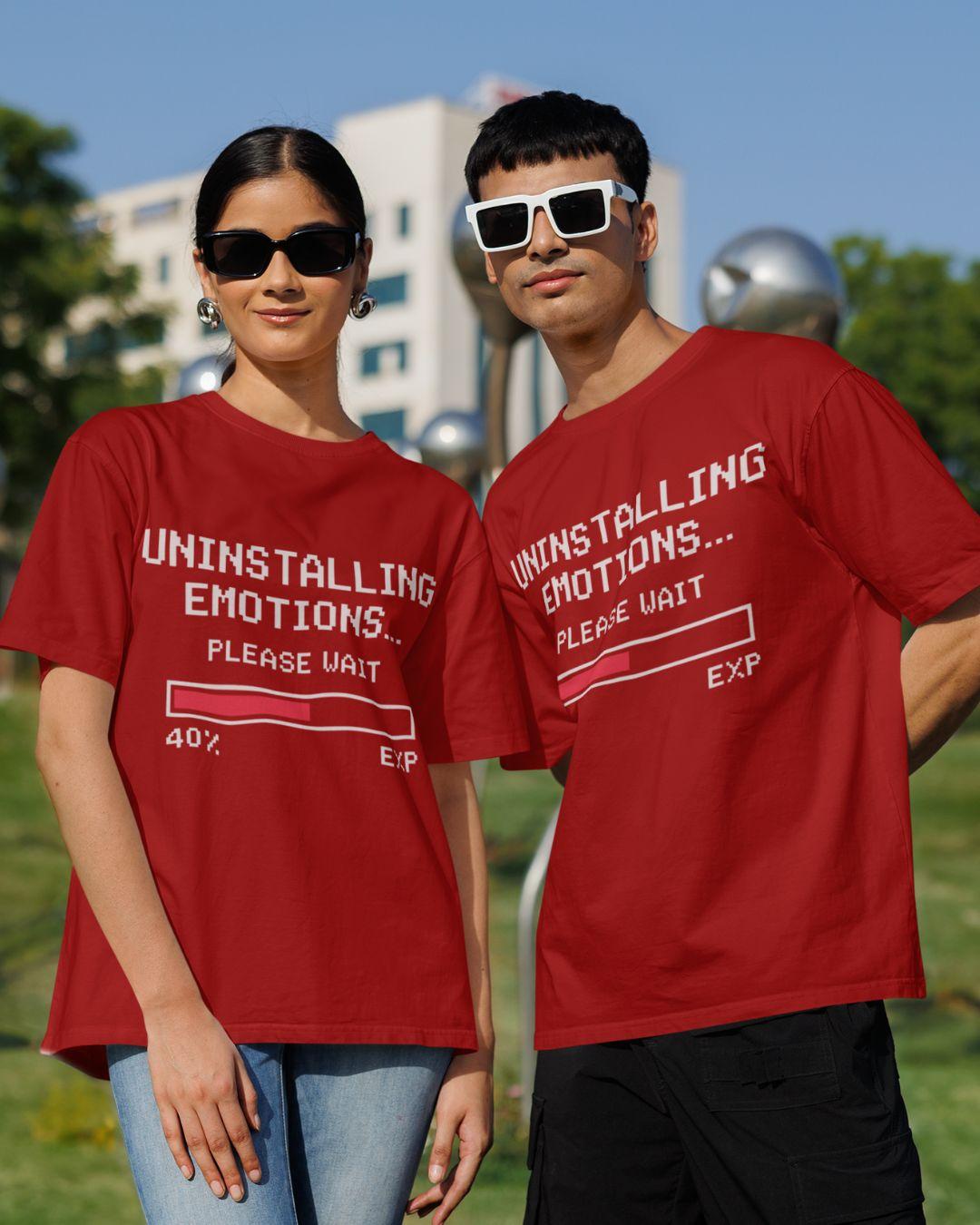 Uninstalling Emotions Unisex Oversized T-Shirt