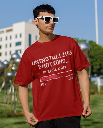Uninstalling Emotions Unisex Oversized T-Shirt