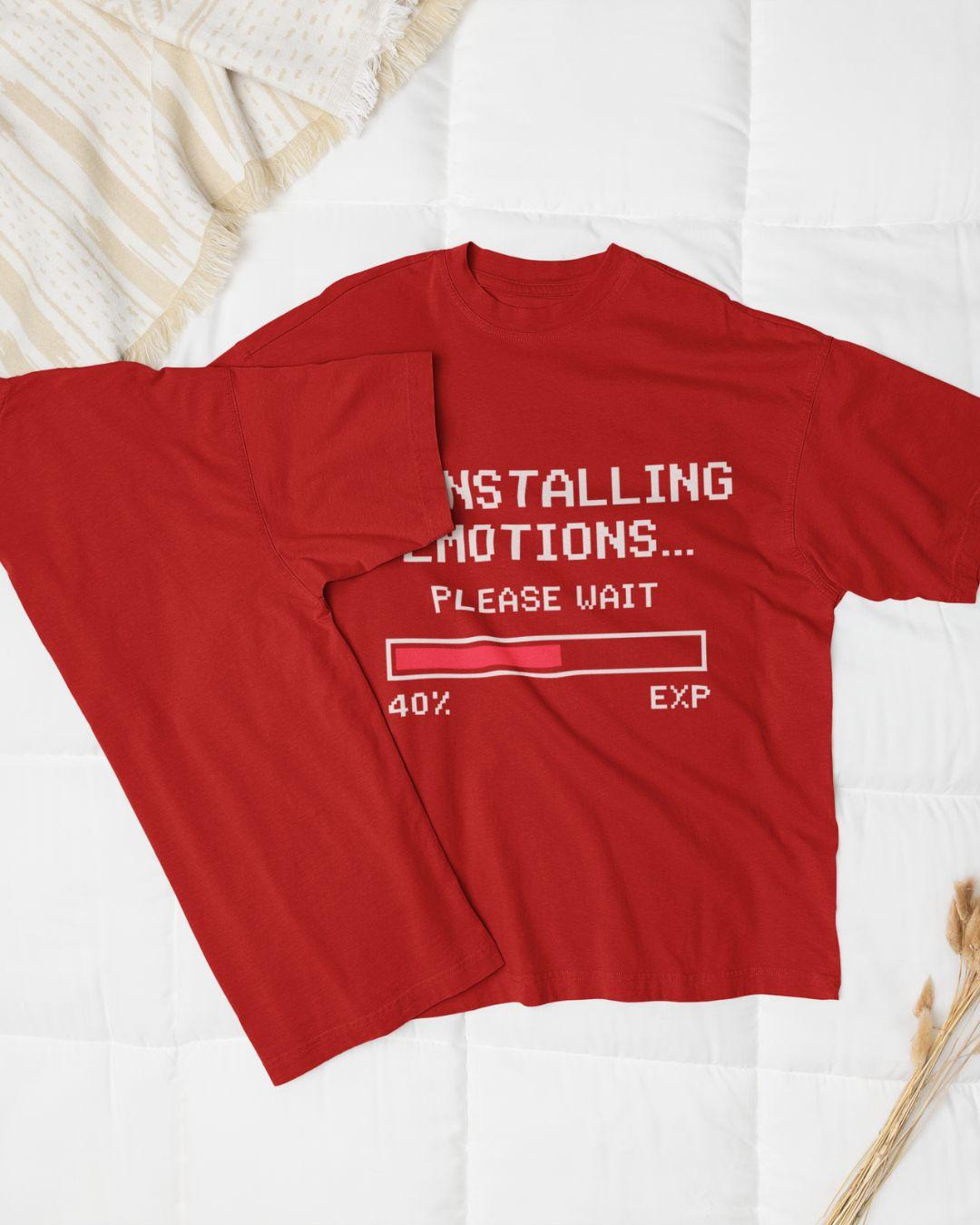 Uninstalling Emotions Unisex Oversized T-Shirt