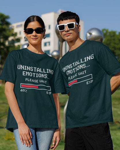 Uninstalling Emotions Unisex Oversized T-Shirt