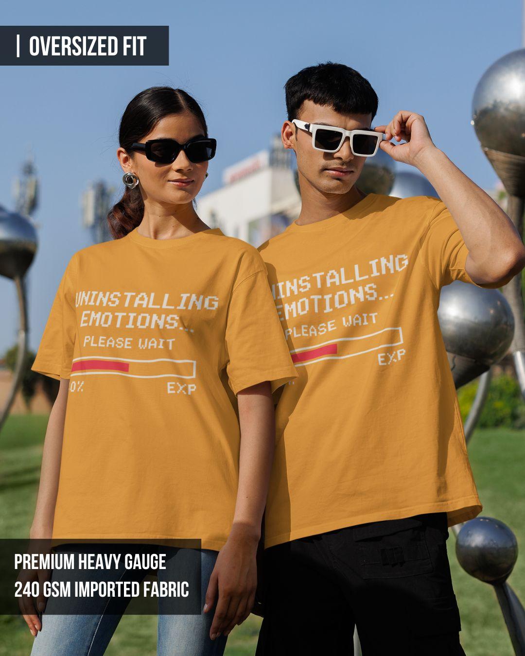 Uninstalling Emotions Unisex Oversized T-Shirt
