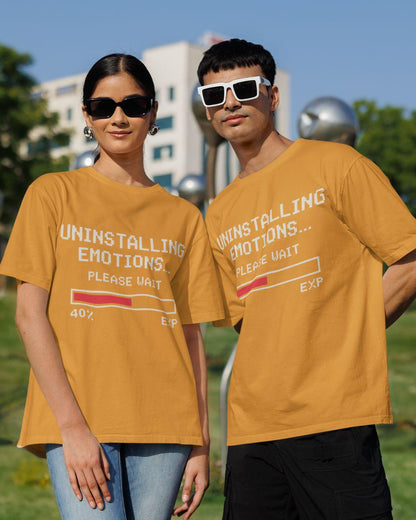 Uninstalling Emotions Unisex Oversized T-Shirt