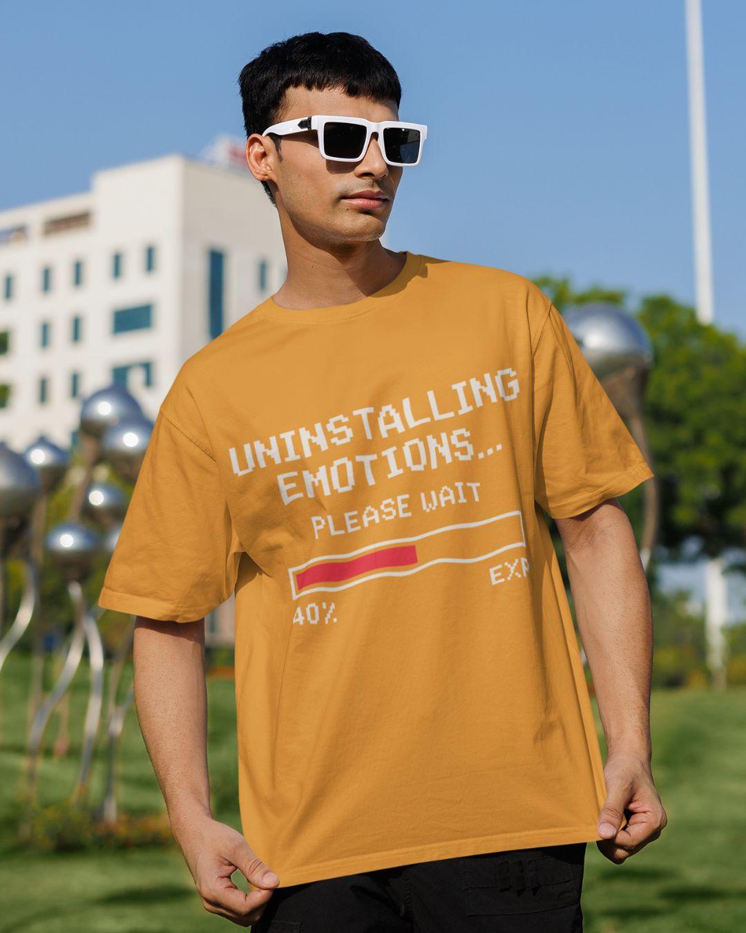 Uninstalling Emotions Unisex Oversized T-Shirt