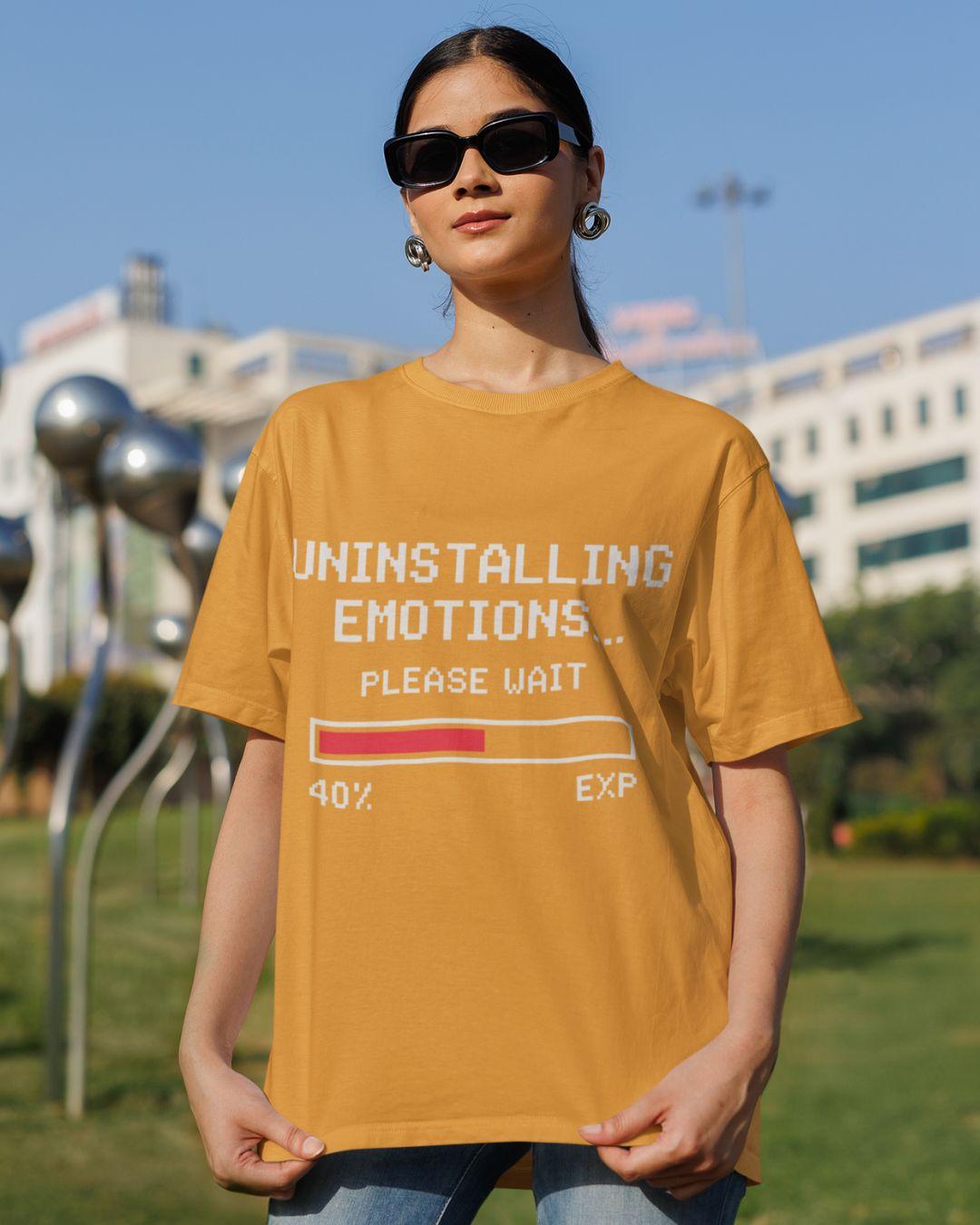 Uninstalling Emotions Unisex Oversized T-Shirt