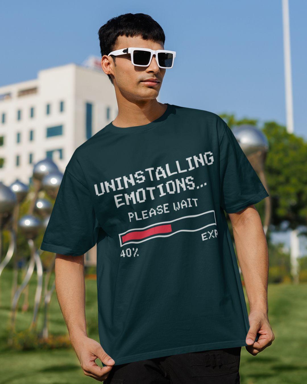 Uninstalling Emotions Unisex Oversized T-Shirt