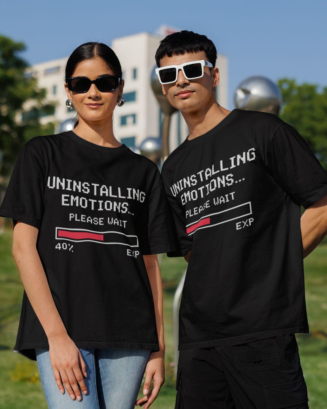 Uninstalling Emotions Unisex Oversized T-Shirt