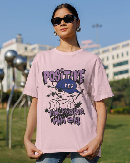 Win Positive Unisex Oversized T-Shirt