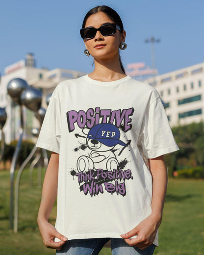 Win Positive Unisex Oversized T-Shirt