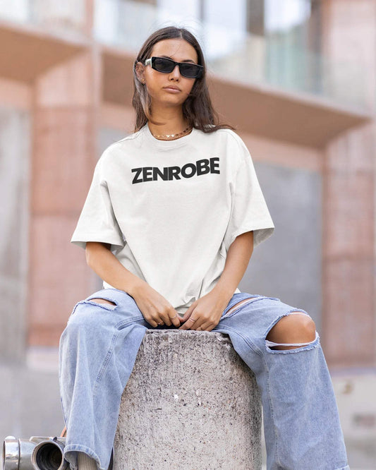 Zenrobe Originals Oversized Women's Tshirt - zenrobe- White-XXL- 699.00