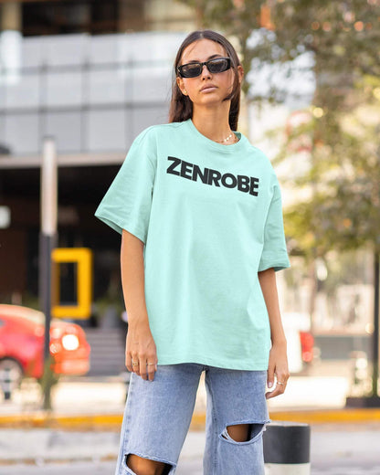 Zenrobe Originals Oversized Women's Tshirt - zenrobe- Mint-XXL- 699.00