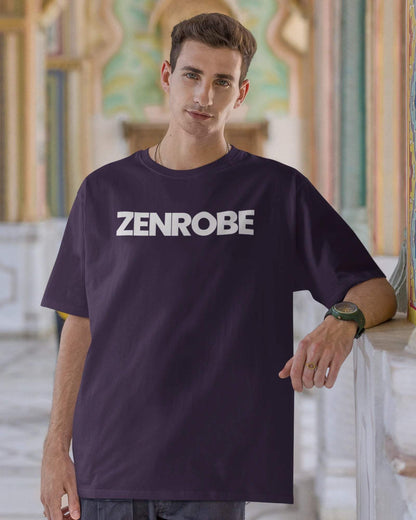 Zenrobe Originals Oversized Unisex Tshirt - zenrobe- Purple-XXL- 699.00