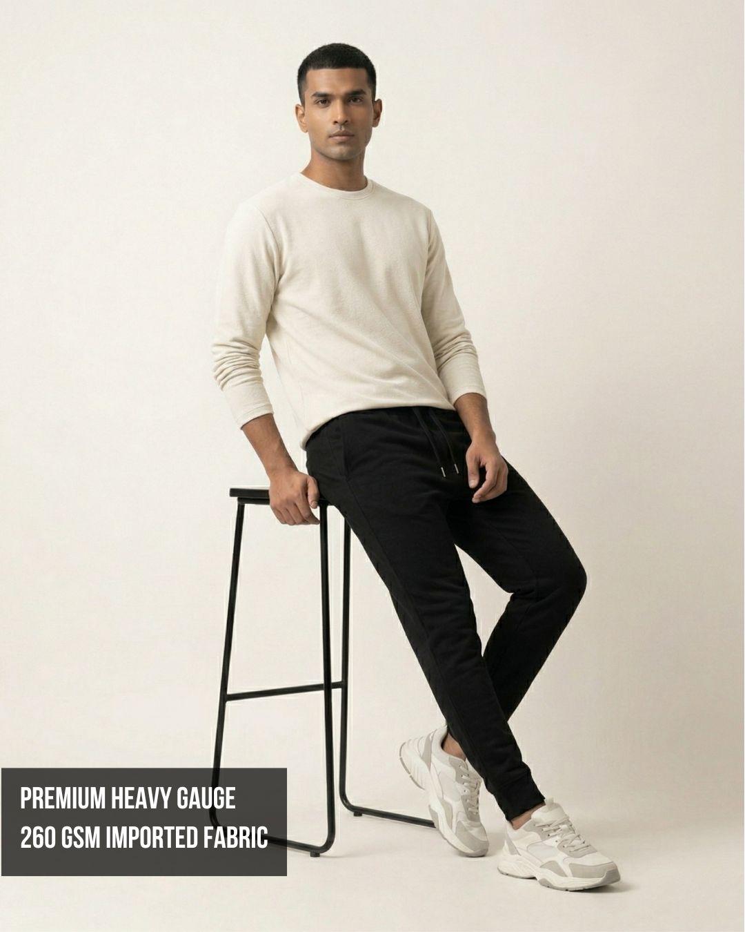 Zenrobe Unisex Premium Terry Relaxed Fit Joggers (260 GSM) – Seven Essential Colors - -