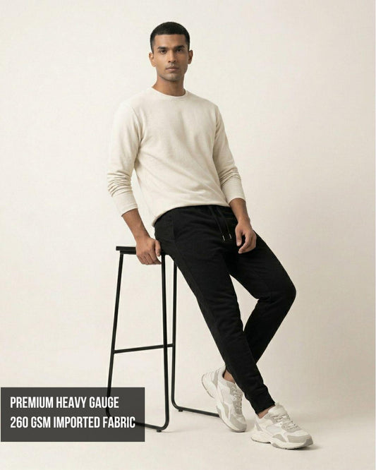 Zenrobe Unisex Premium Terry Relaxed Fit Joggers (260 GSM) – Seven Essential Colors - -