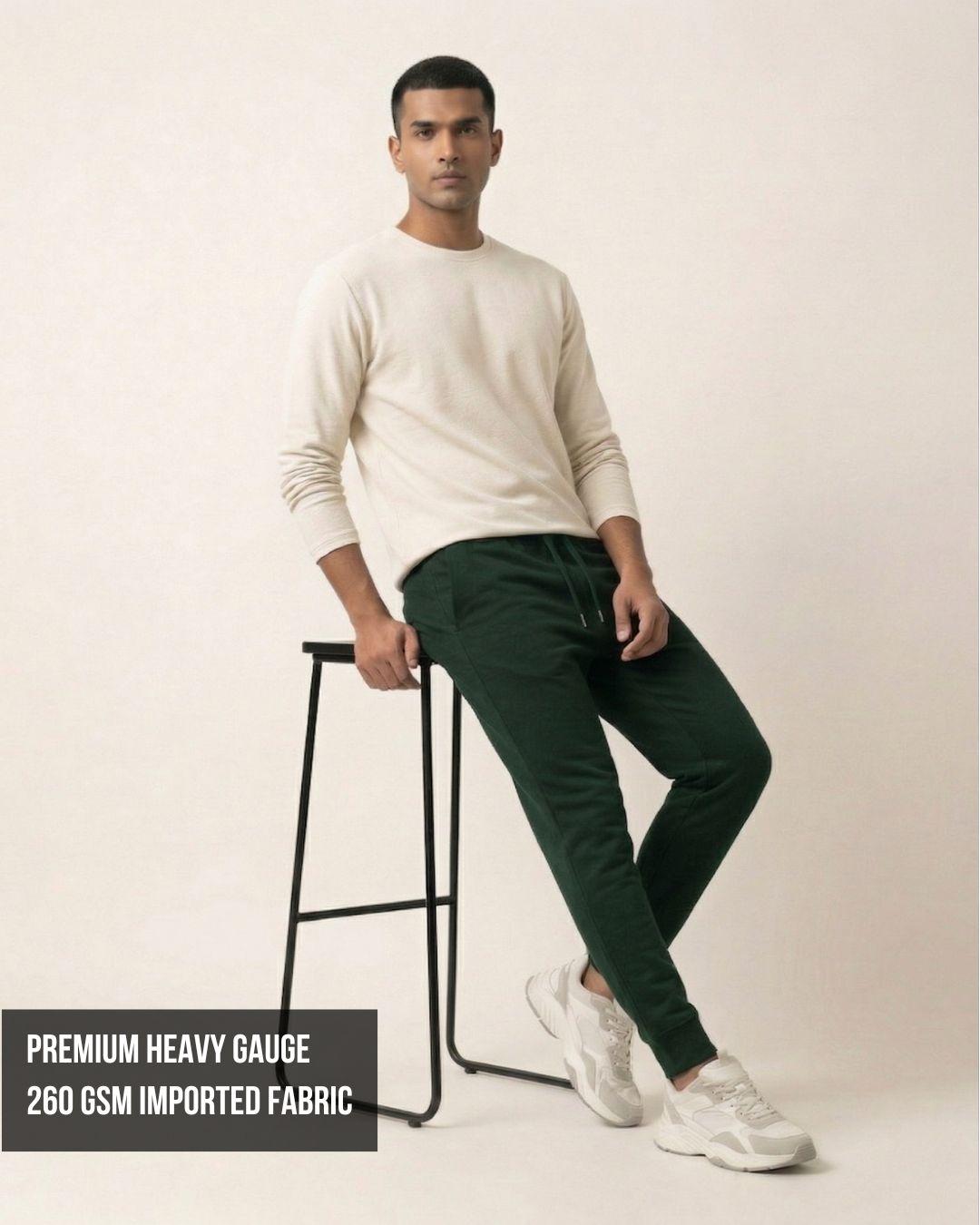 Zenrobe Unisex Premium Terry Relaxed Fit Joggers (260 GSM) – Seven Essential Colors - -