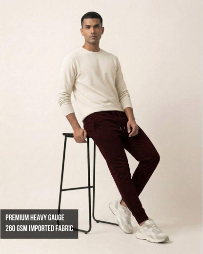 Zenrobe Unisex Premium Terry Relaxed Fit Joggers (260 GSM) – Seven Essential Colors - -