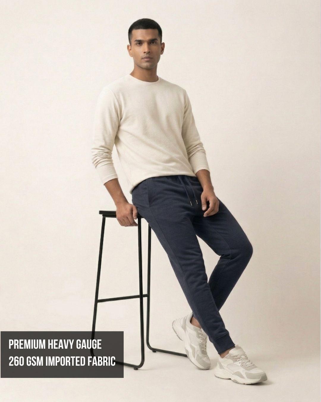 Zenrobe Unisex Premium Terry Relaxed Fit Joggers (260 GSM) – Seven Essential Colors - -