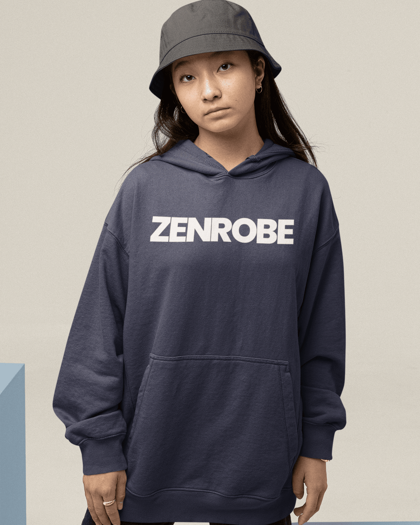 Z.R.O Coziest Unisex Oversized Hoodie - zenrobe- Navy-Blue-3XL- 1249.00