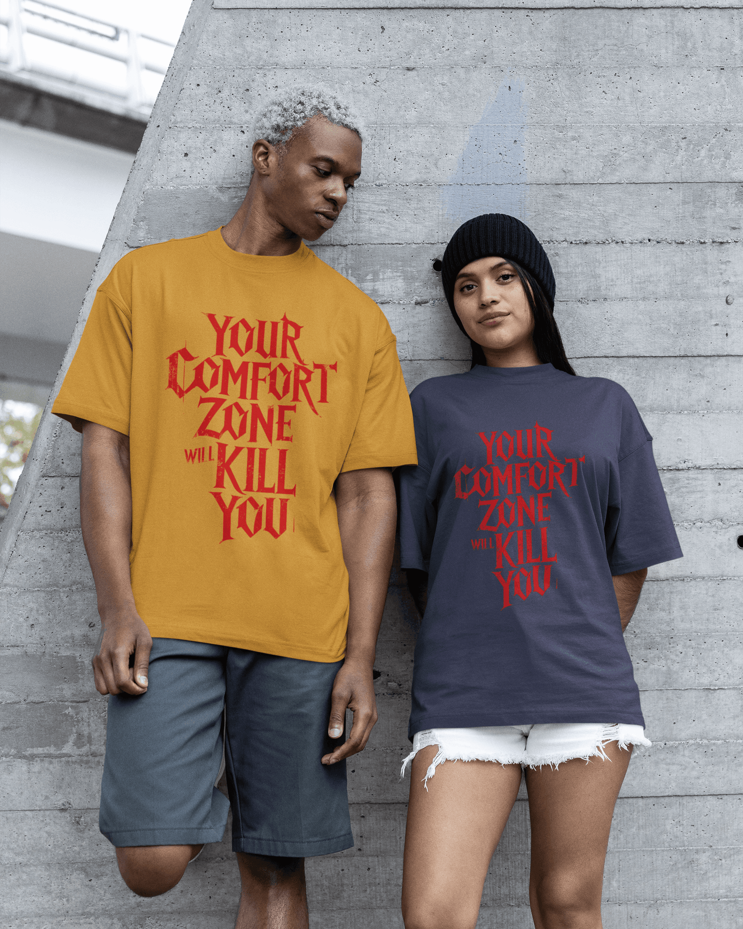 Comfort Zone Unisex Oversized Tshirt - zenrobe- Navy-Blue-XXL- 799.00