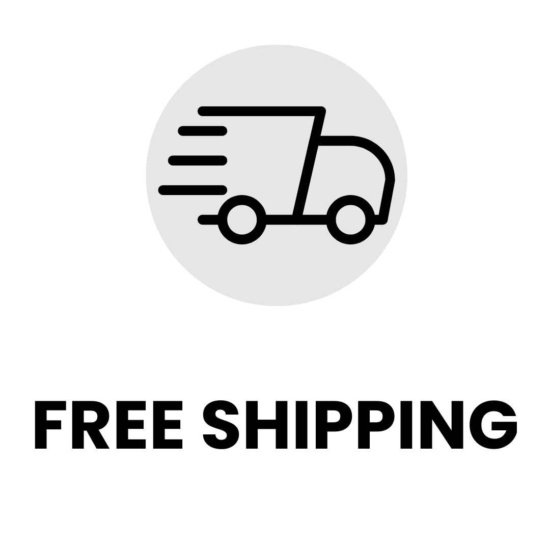 Icon of a delivery truck with speed lines, representing fast and efficient shipping.