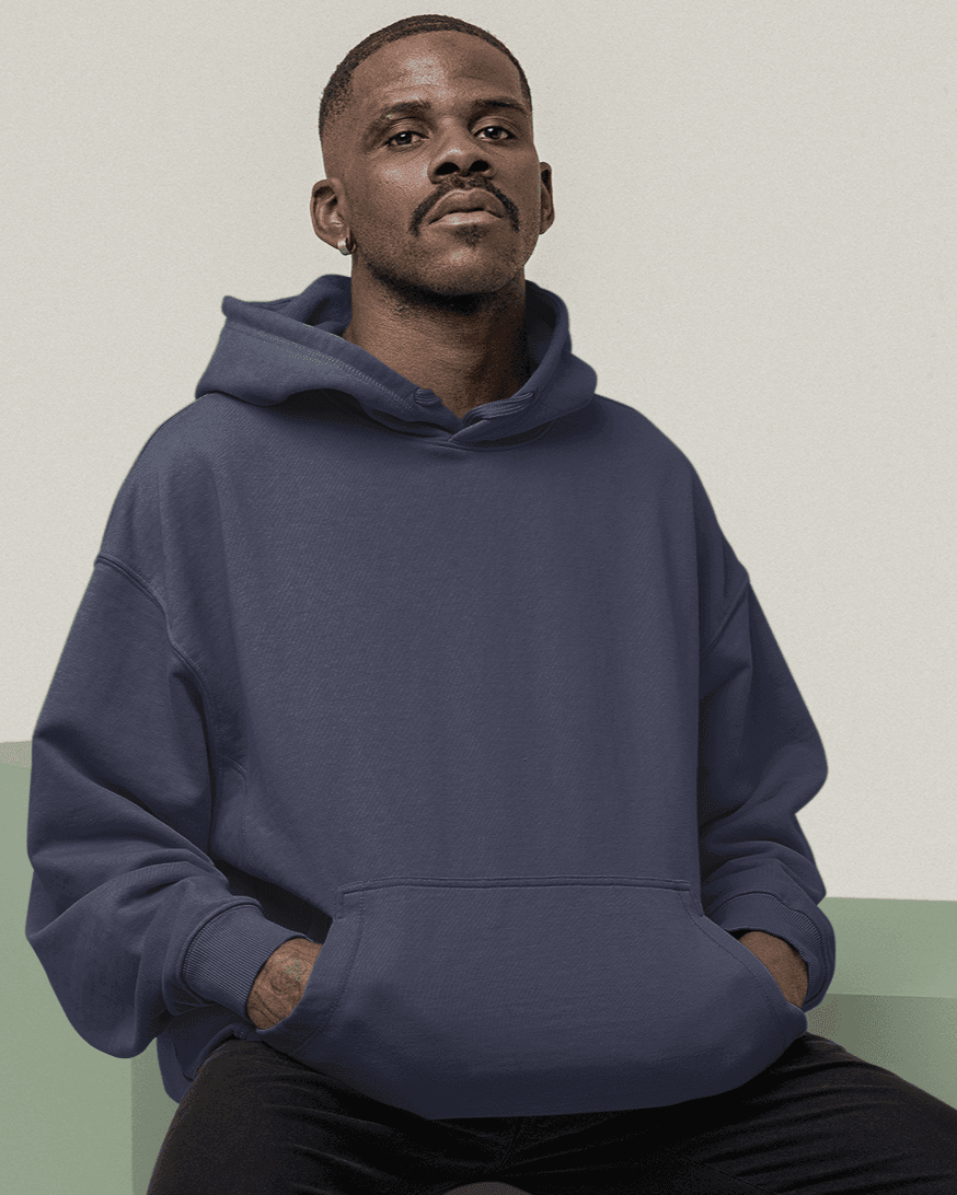 The Coziest Unisex Oversized Hoodie - zenrobe- Navy-Blue-3XL- 1099.00