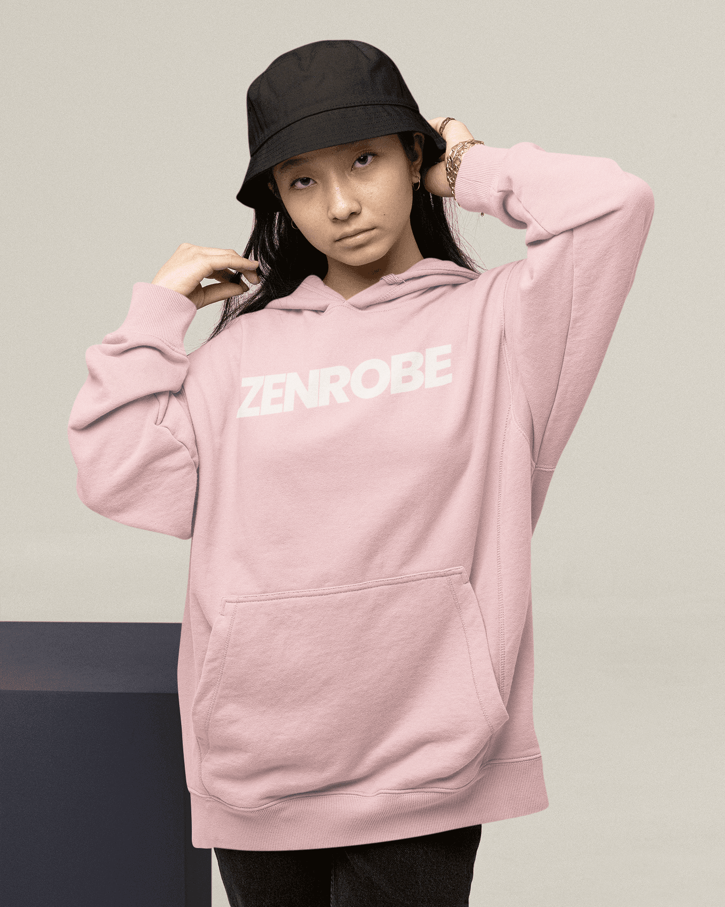 Z.R.O Coziest Unisex Oversized Hoodie - zenrobe- Light-Baby-Pink-3XL- 1249.00