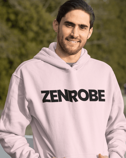 Z.R.O Unisex Hoodie - zenrobe- Light-Baby-Pink-3XL- 1029.00