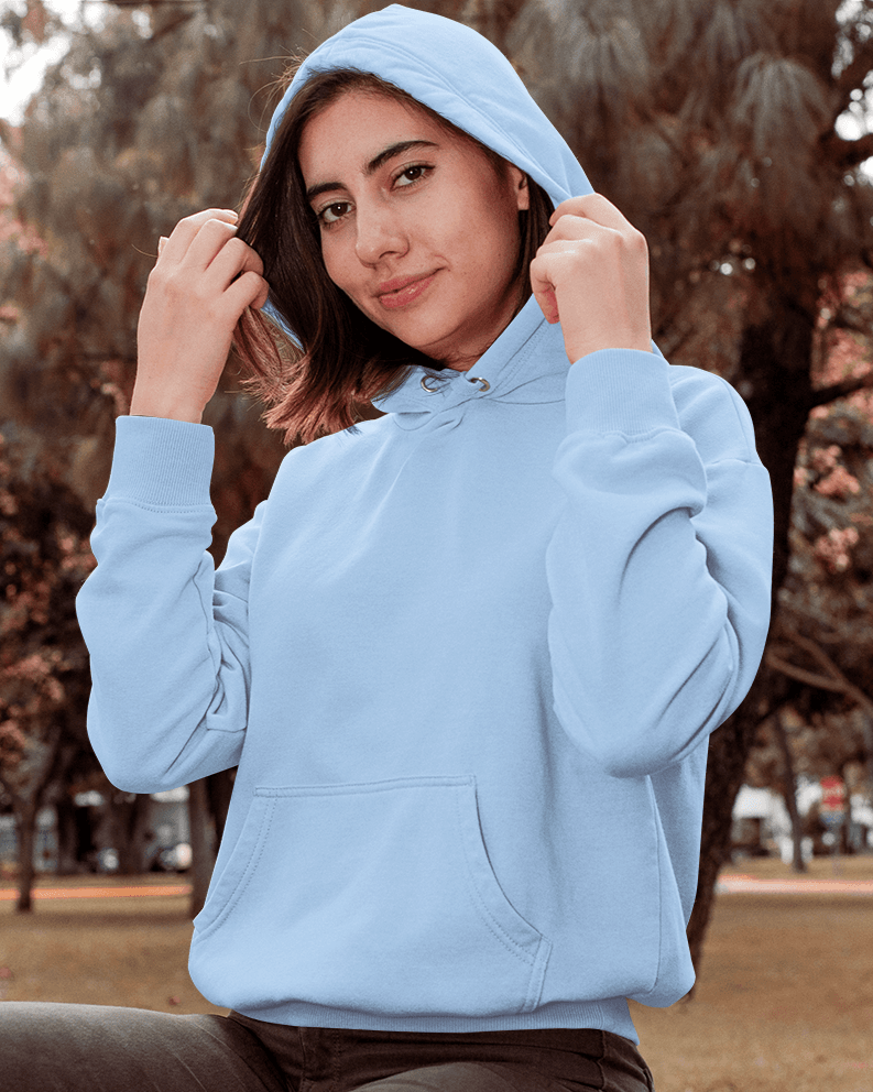 Classic Unisex Hoodie - zenrobe- Baby-Blue-3XL- 899.00