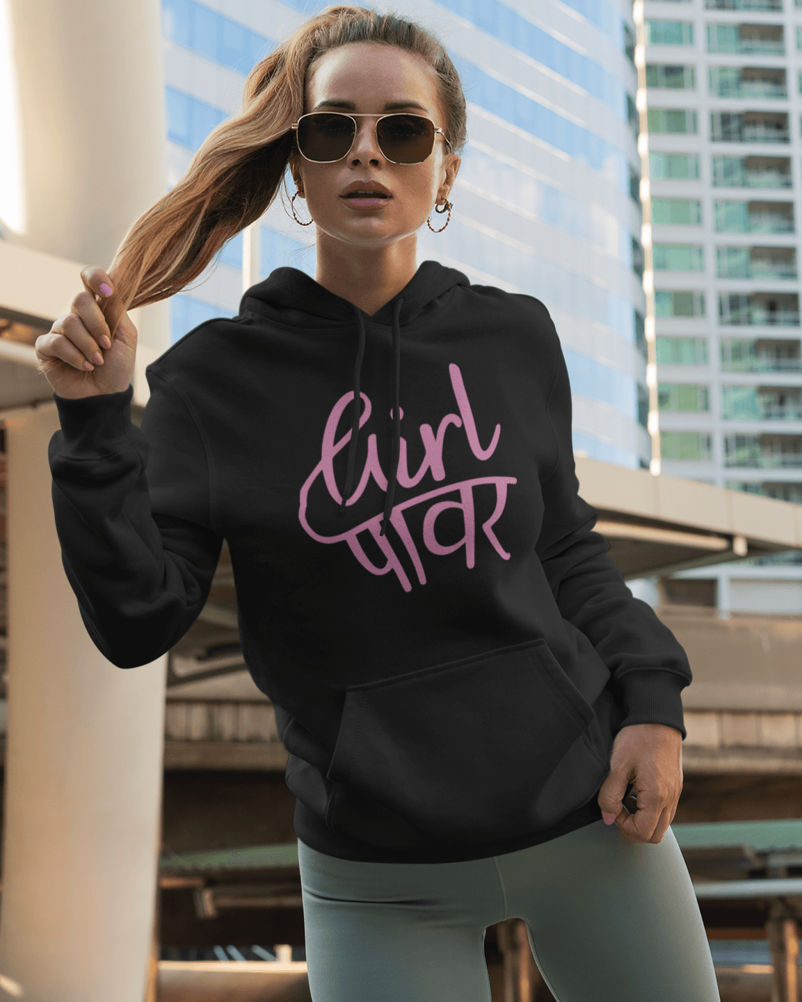 Girl Power Women's Hoodie - zenrobe - navy blue