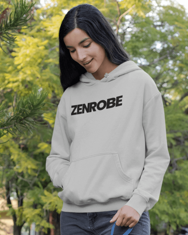 Z.R.O Unisex Hoodie - zenrobe- Grey-Melange-3XL- 1029.00