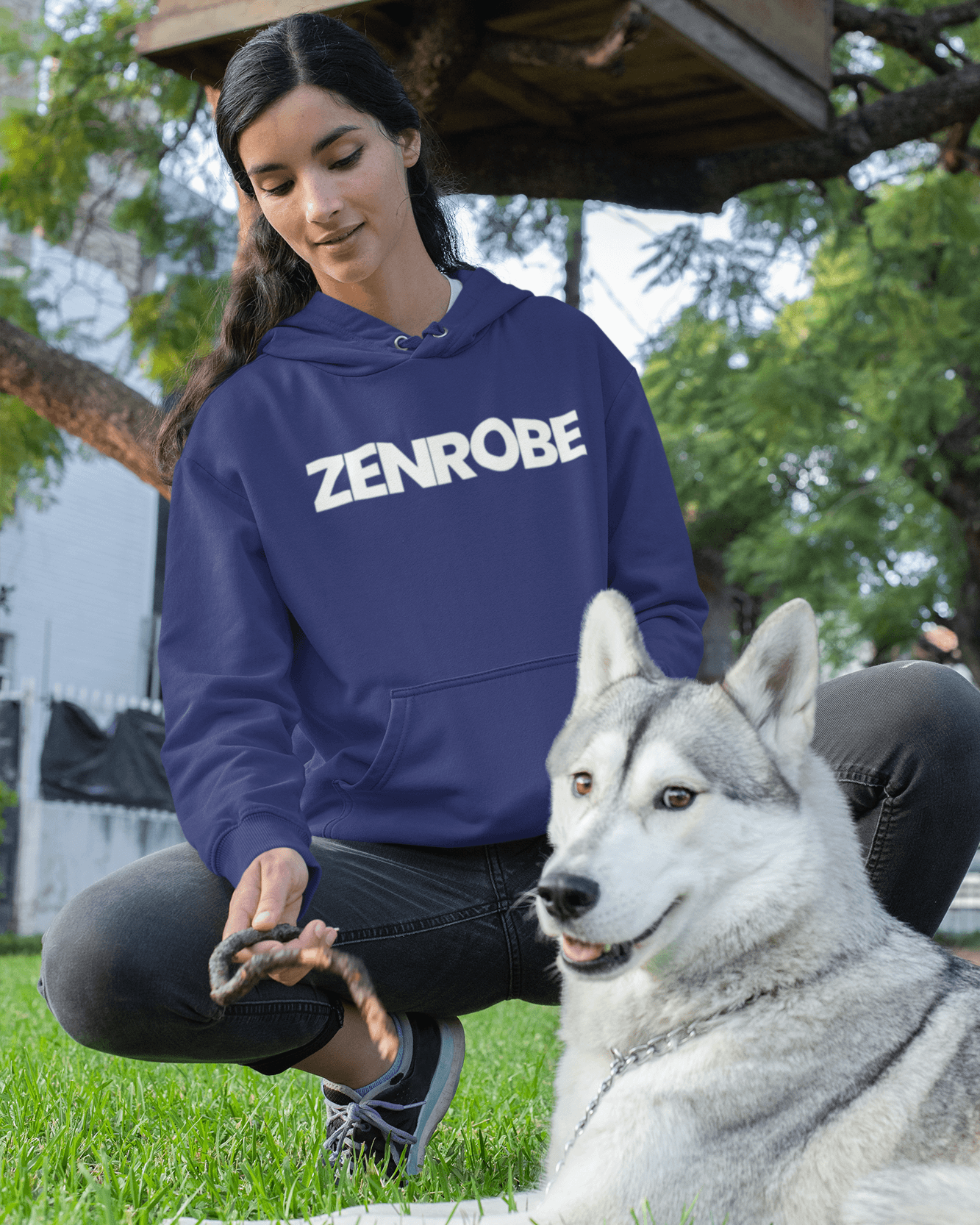 Z.R.O Unisex Hoodie - zenrobe- Royal-Blue-3XL- 1029.00