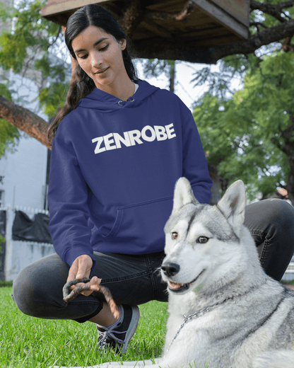 Z.R.O Unisex Hoodie - zenrobe- Royal-Blue-3XL- 1029.00