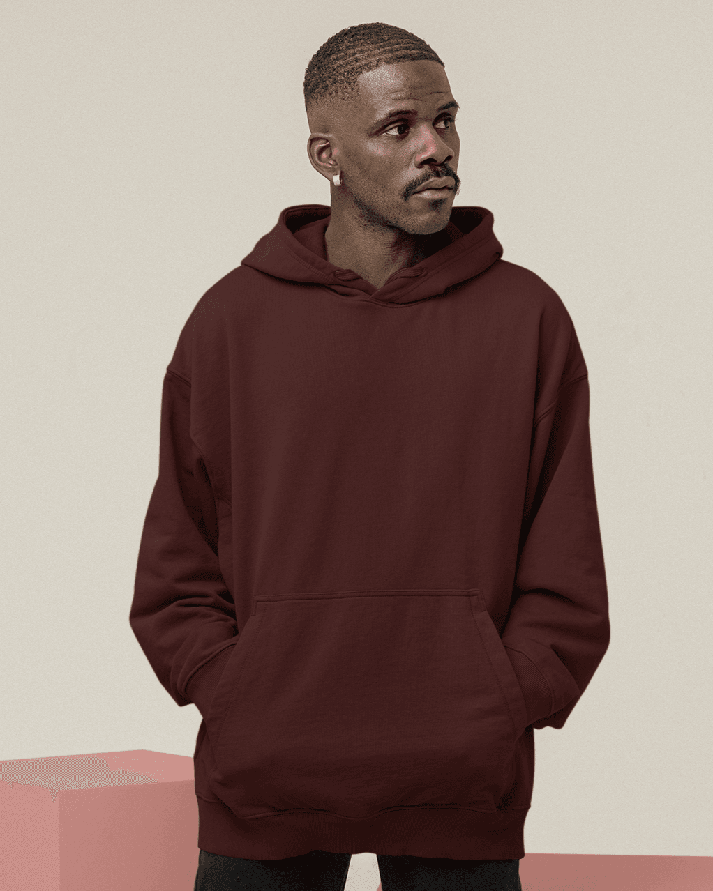 The Coziest Unisex Oversized Hoodie - zenrobe- Maroon-3XL- 1099.00
