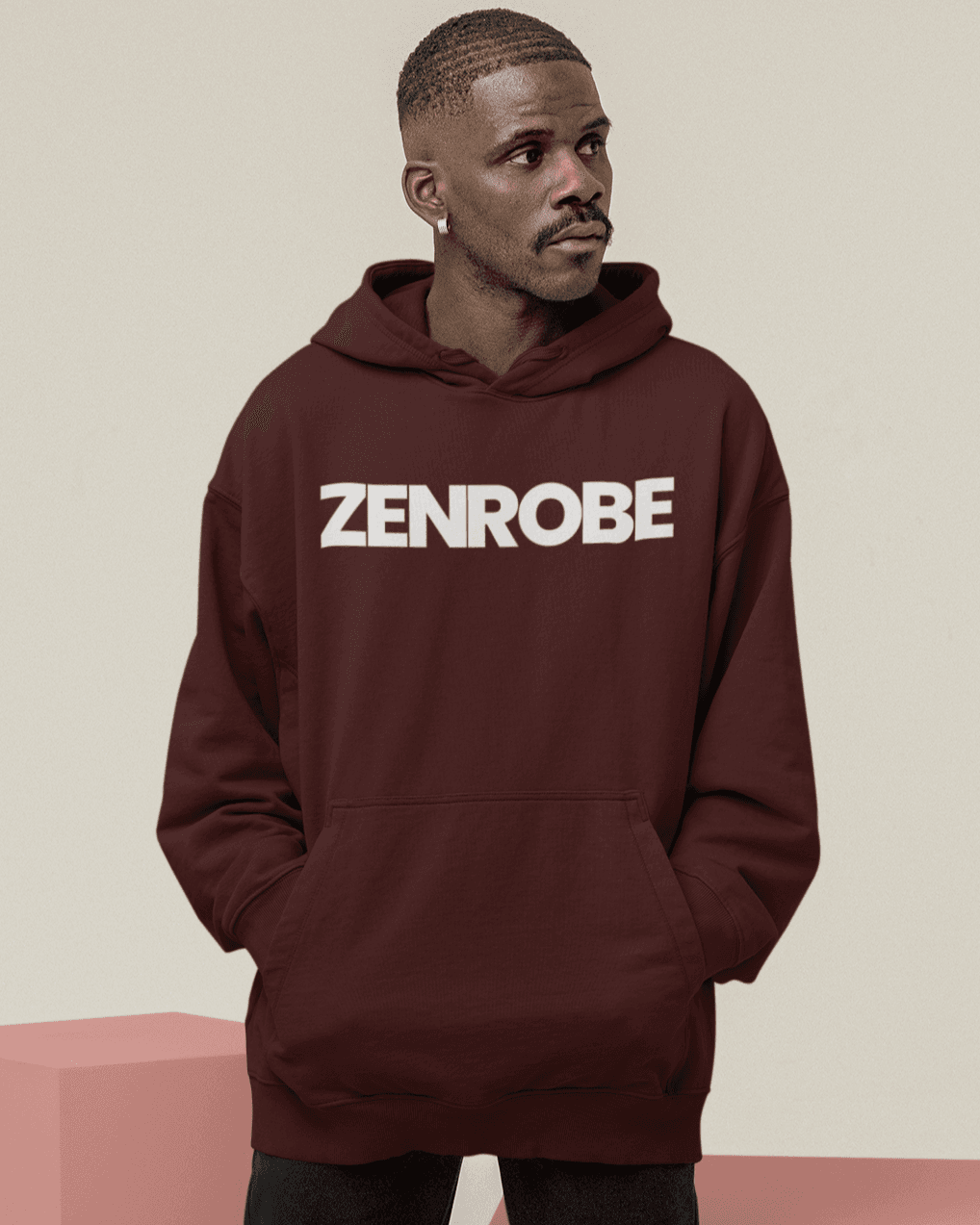 Z.R.O Coziest Unisex Oversized Hoodie - zenrobe- Maroon-3XL- 1249.00