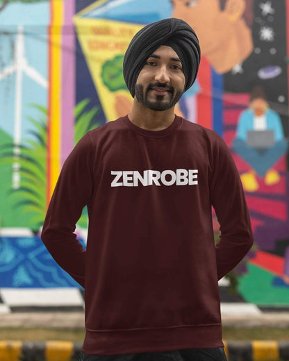 Z.R.O Unisex Sweatshirt Maroon / 3XL- Maroon / 3XL- 899.00