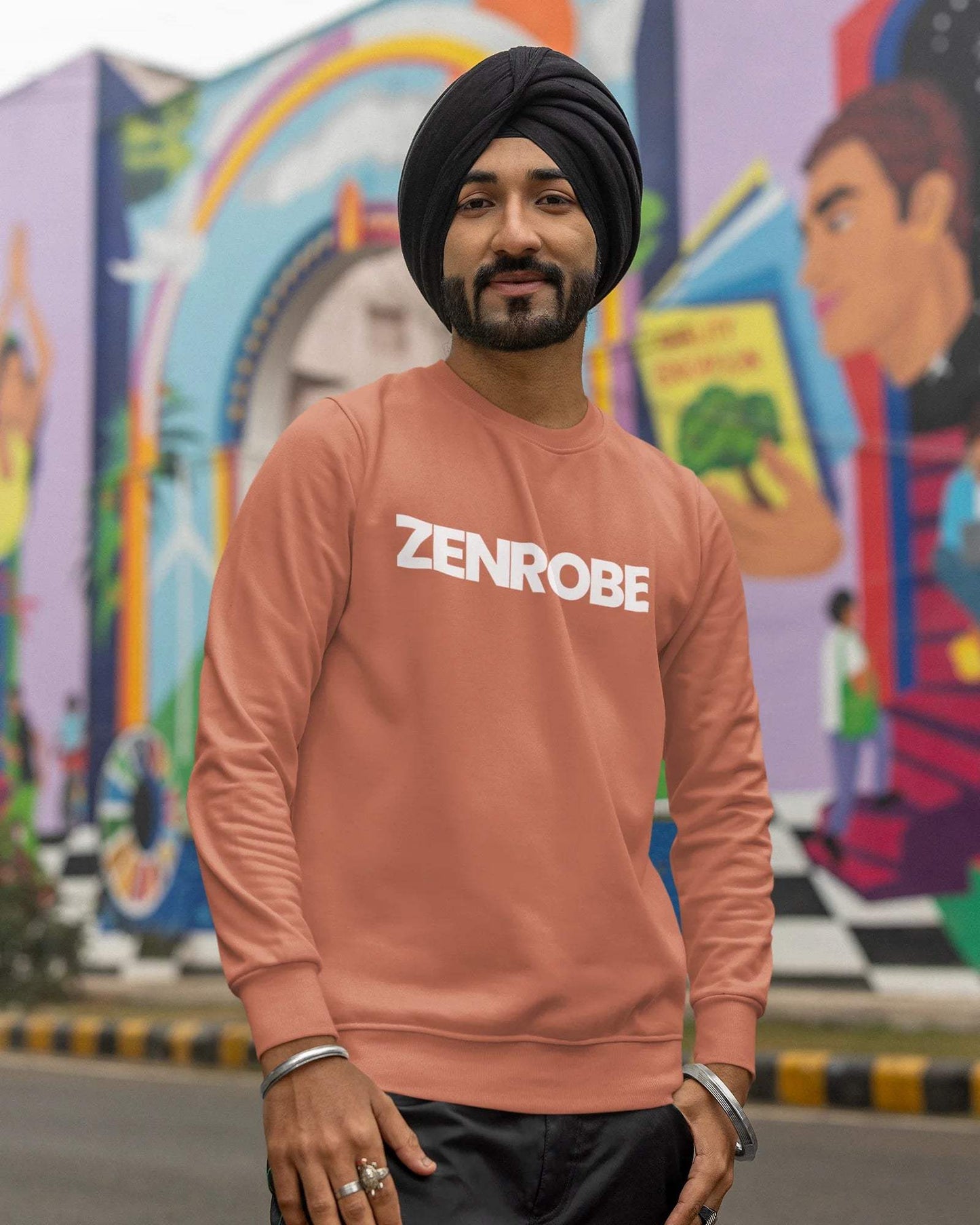 Z.R.O Unisex Sweatshirt Coral / 3XL- Coral / 3XL- 899.00