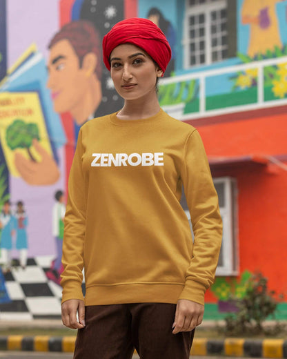 Z.R.O Unisex Sweatshirt Mustard Yellow / 3XL- Mustard Yellow / 3XL- 899.00