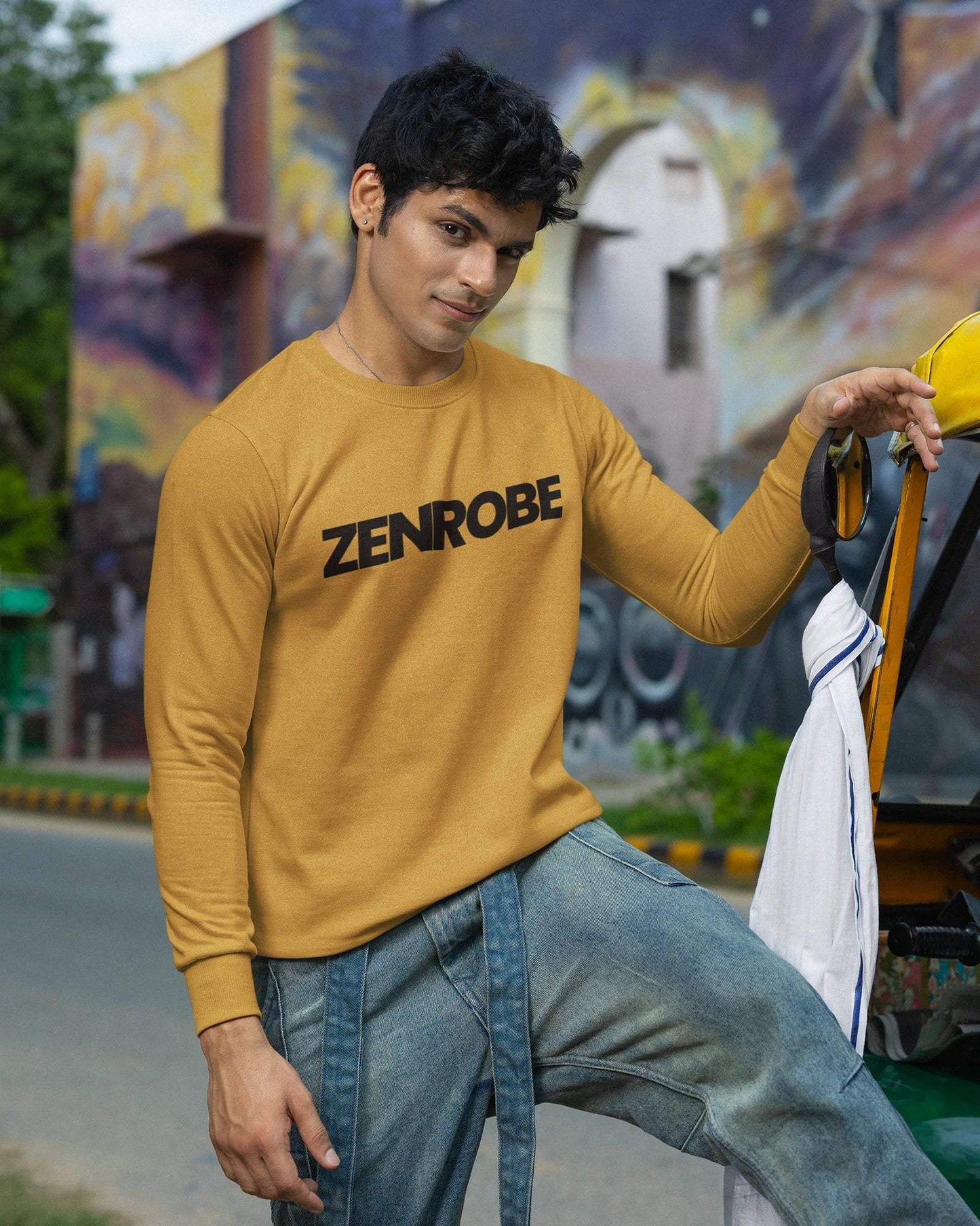 Z.R.O Unisex Sweatshirt Mustard Yellow / 3XL- Mustard Yellow / 3XL- 899.00