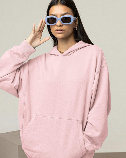 The Coziest Unisex Oversized Hoodie - zenrobe- Light-Baby-Pink-3XL- 1099.00