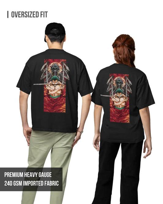Zoro : King Of Hell | One Piece | Unisex Oversized Tshirt