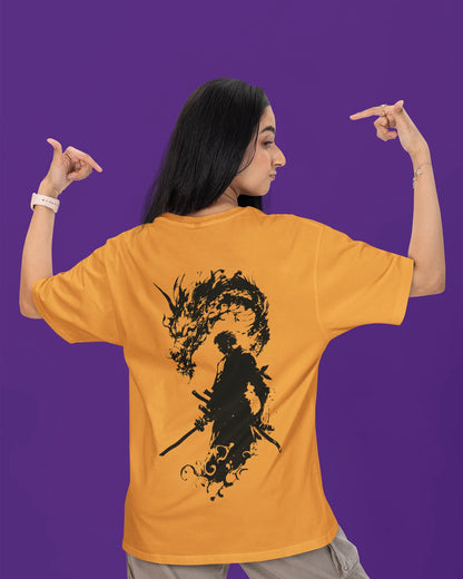 Zoro and Dragon |  One Piece | Unisex Oversized Tshirt