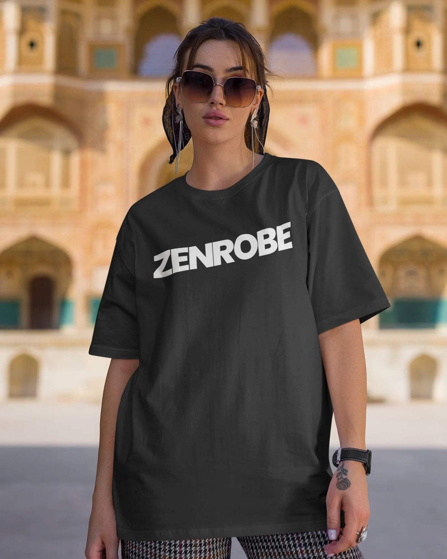 Zenrobe Originals Oversized Unisex Tshirt - zenrobe- Black-XXL- 699.00