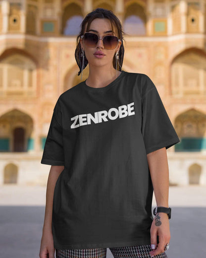 Zenrobe Originals Oversized Unisex Tshirt - zenrobe- Black-XXL- 699.00